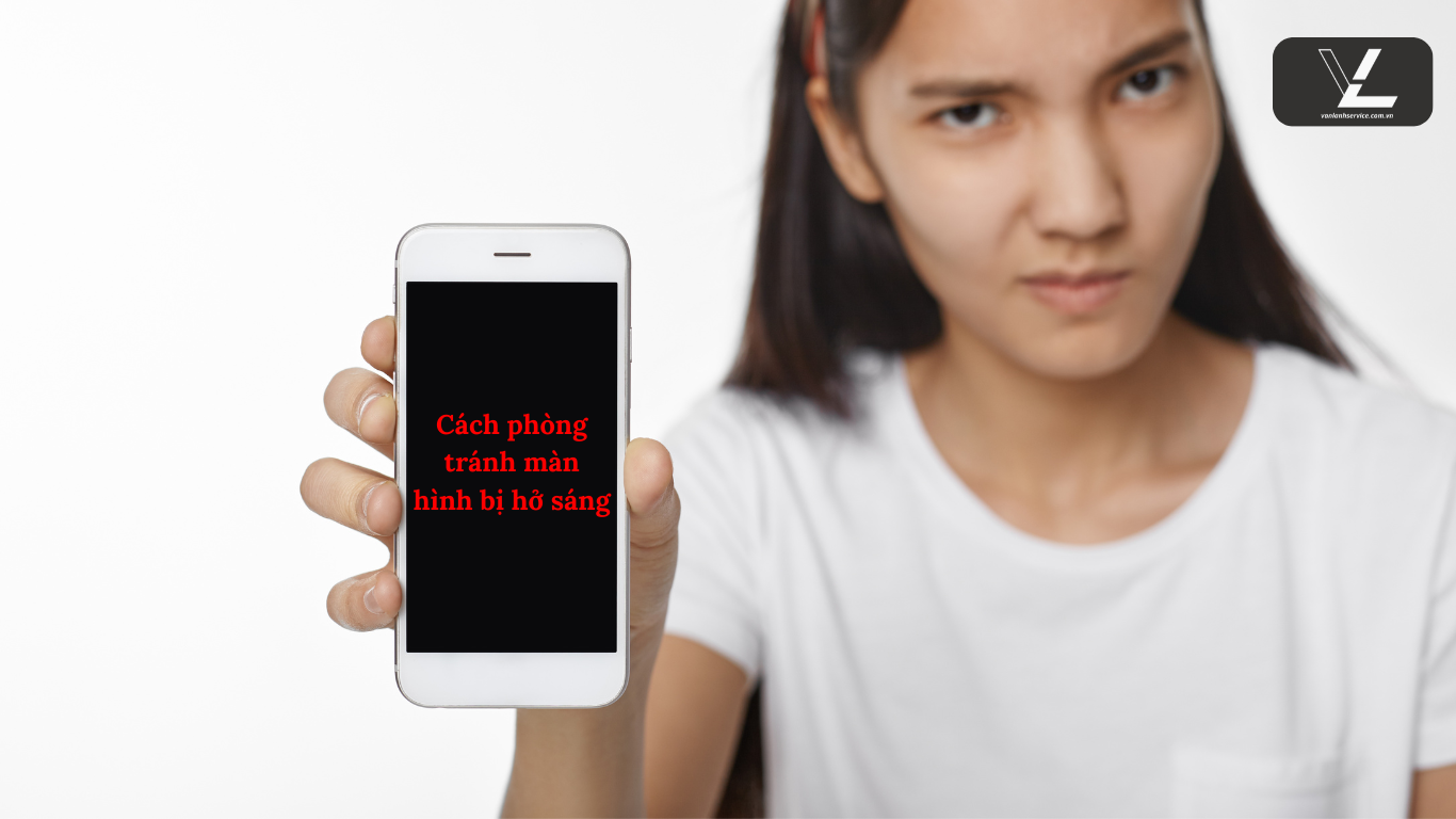 màn hình điện thoại bị hở sáng