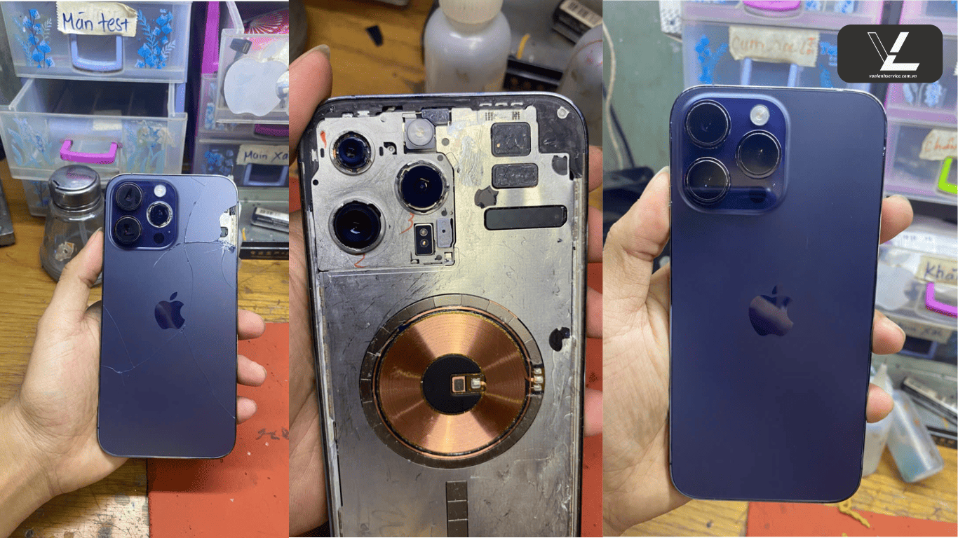 thay mặt lưng iphone 14 pro max