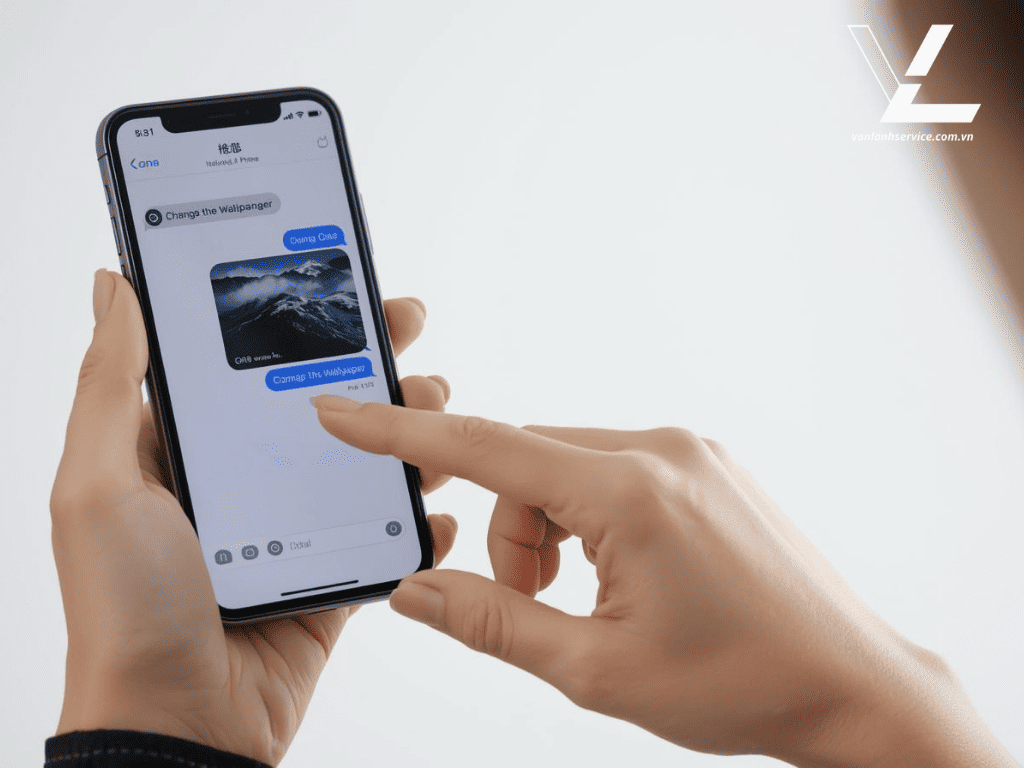 thay đổi hình nền messenger trên iphone