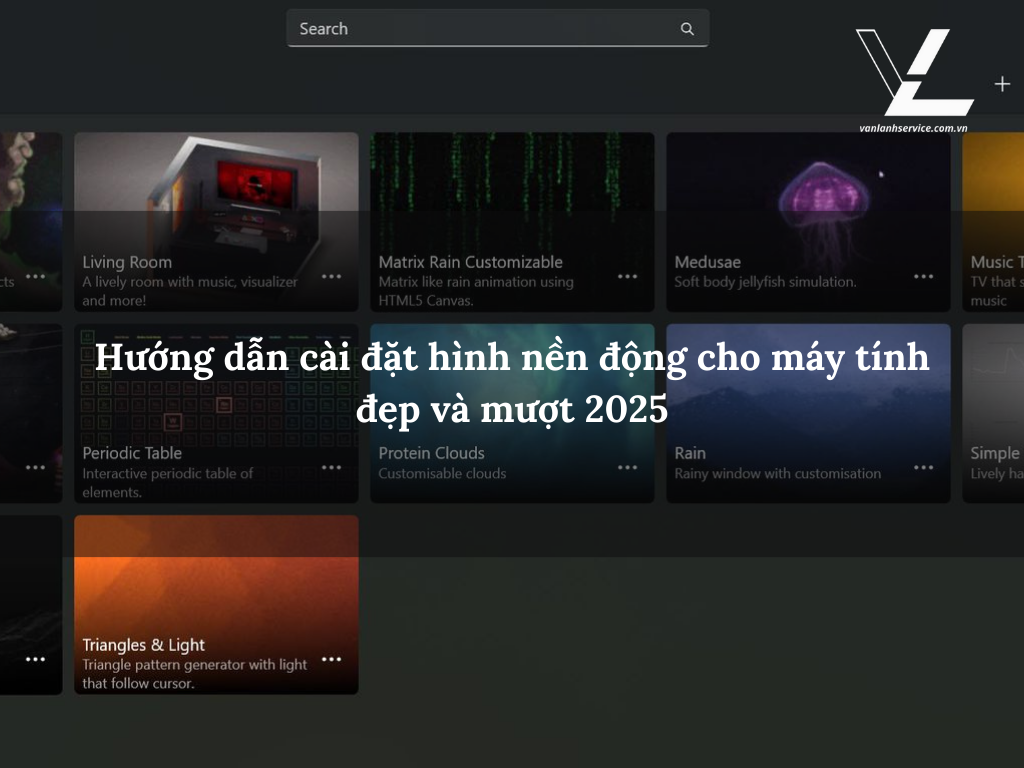 hình nền động cho máy tính