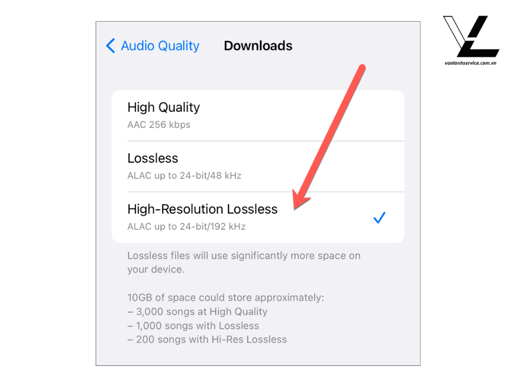 chất lượng nhạc trên apple music