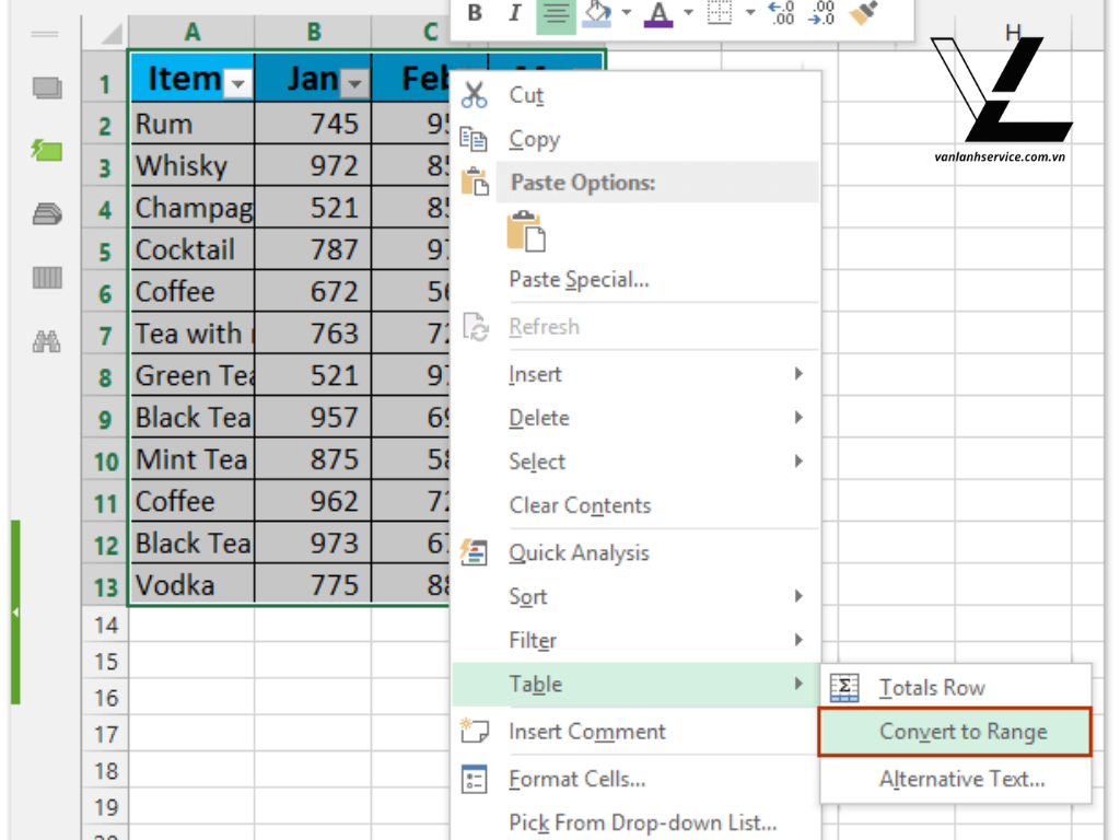 lỗi không gộp được ô trong excel