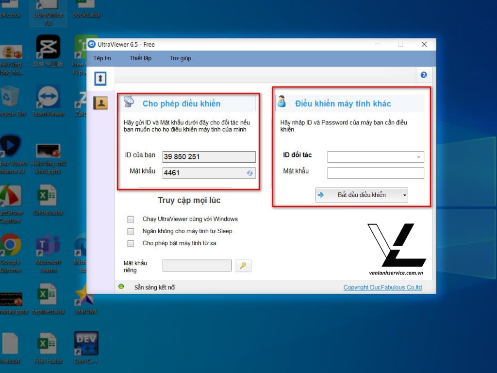 cài đặt ultraviewer cho máy tính