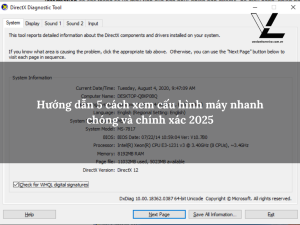 cách xem cấu hình máy