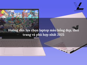 laptop màu hồng