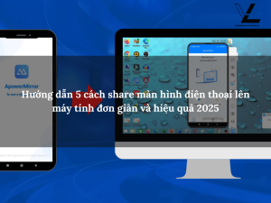 share màn hình điện thoại lên máy tính