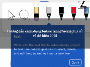 cách dụng bút vẽ trong word